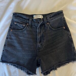 Abercrombie & Fitch Women's Dark Gray Jean Shorts